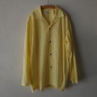 <BISOWN> COTTON HIDDEN CHECK SLEEPING SHIRTJACKET (YELLOW CHECK)