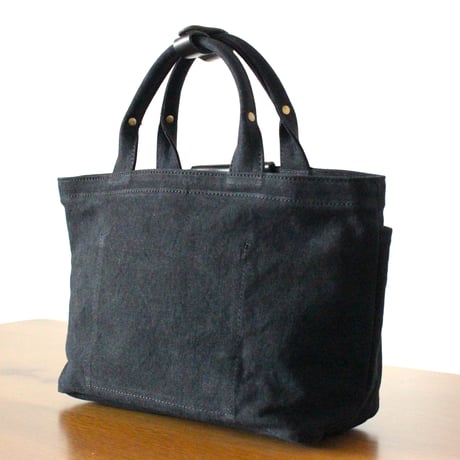 BO simple tote bag small BLACK
