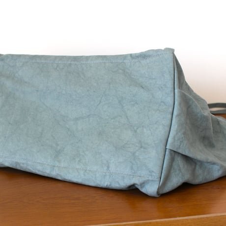 WARM useful shoulder bag large　BLUE