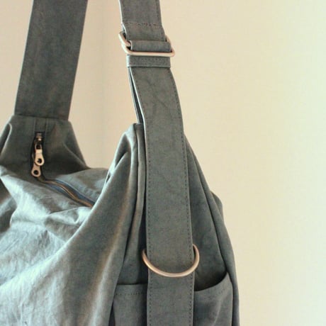 WARM narrow shoulder bag large  BLUE