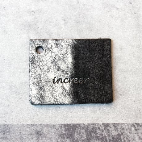 STEP round middle wallet  BLACK