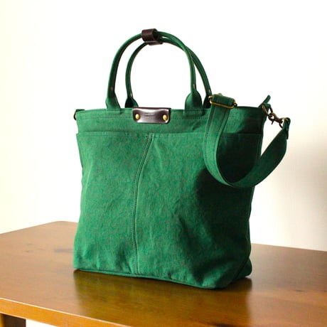 BO simple tote bag midium GREEN