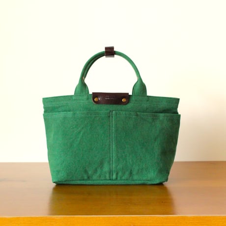 BO simple tote bag small GREEN