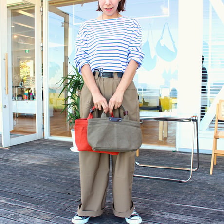 BO simple tote bag small KHAKI