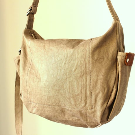 WARM narrow shoulder bag small  CAMEL
