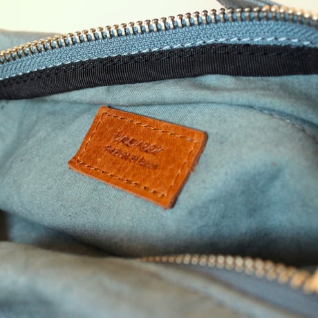 WARM narrow shoulder bag small  BLUE