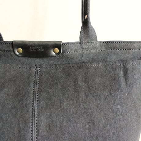 BO simple tote bag large  BLACK
