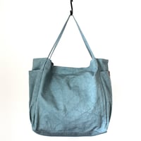 WARM useful shoulder bag large　BLUE