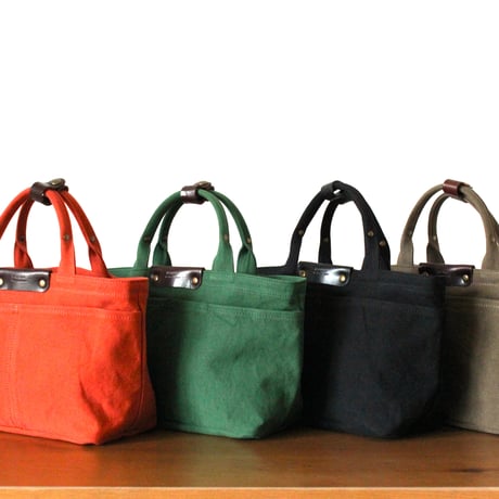 BO simple tote bag small GREEN