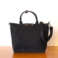 BO simple tote bag midium BLACK