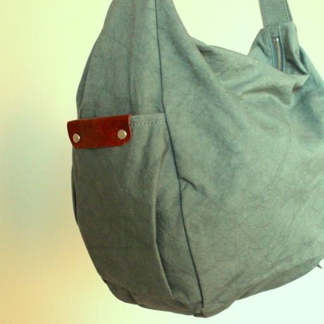 WARM narrow shoulder bag large  BLUE
