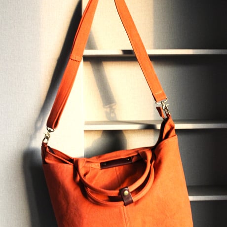 BO simple tote bag midium ORANGE