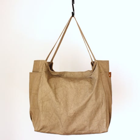 WARM useful shoulder bag large　CAMEL