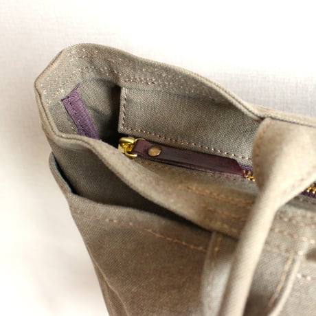 BO simple tote bag large  KHAKI