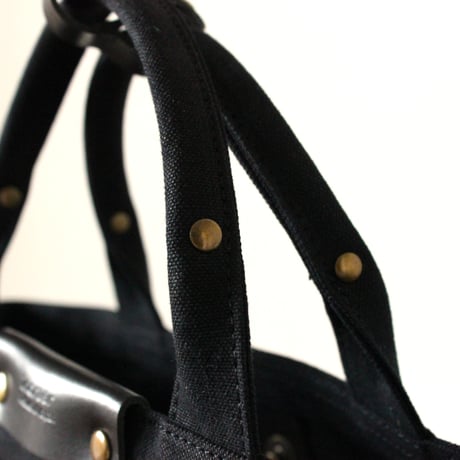 BO simple tote bag small BLACK