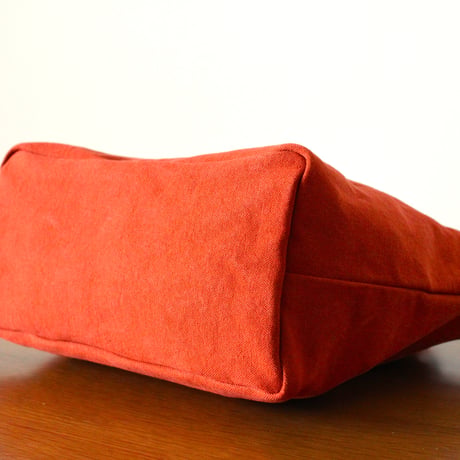BO simple tote bag small ORANGE
