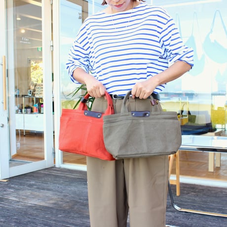 BO simple tote bag small GREEN