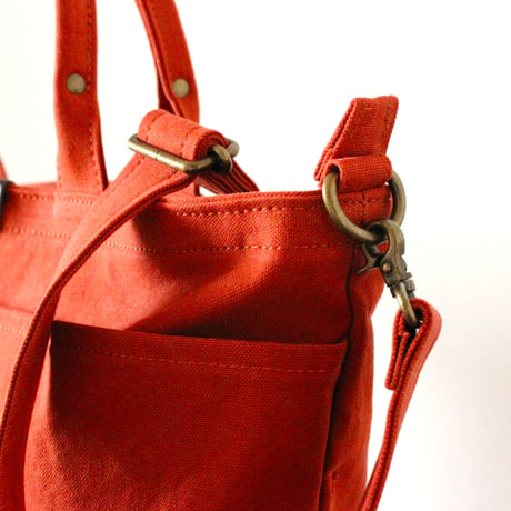 BO simple tote bag midium ORANGE
