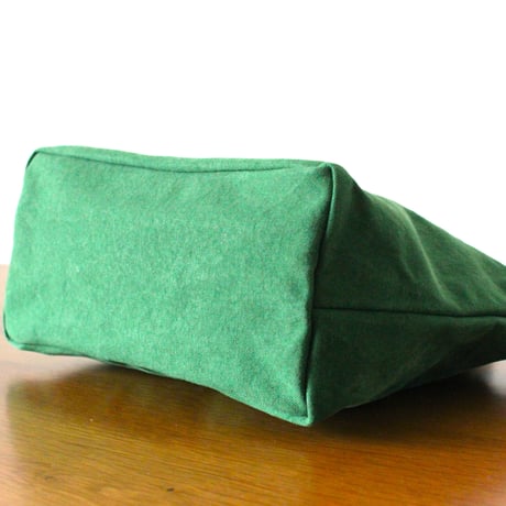BO simple tote bag small GREEN