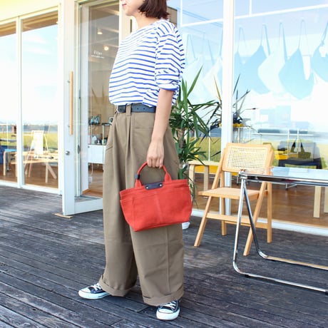 BO simple tote bag small KHAKI