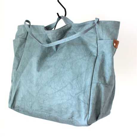 WARM useful shoulder bag large　BLUE