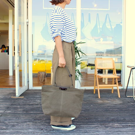 BO simple tote bag large　GREEN