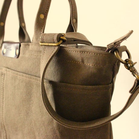 BO simple tote bag midium KHAKI