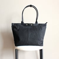 BO simple tote bag large  BLACK