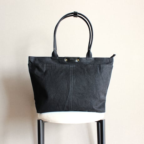 BO simple tote bag large  BLACK
