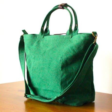 BO simple tote bag midium GREEN