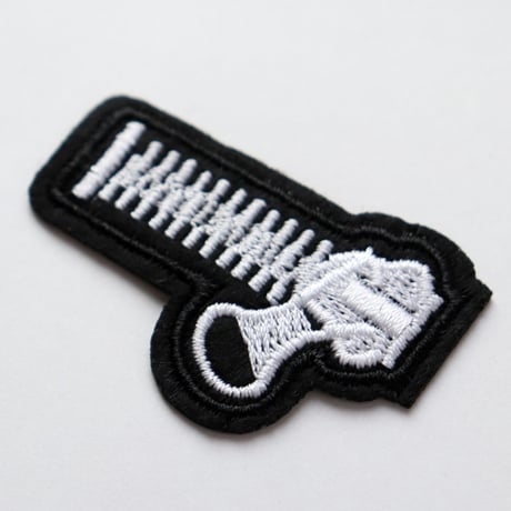 ワッペン ファスナー アイロン接着 チャック ジッパー 刺繍パッチ 説明書（日本語）付き (小)