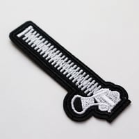ワッペン ファスナー アイロン接着 チャック ジッパー 刺繍パッチ 説明書（日本語）付き (中)