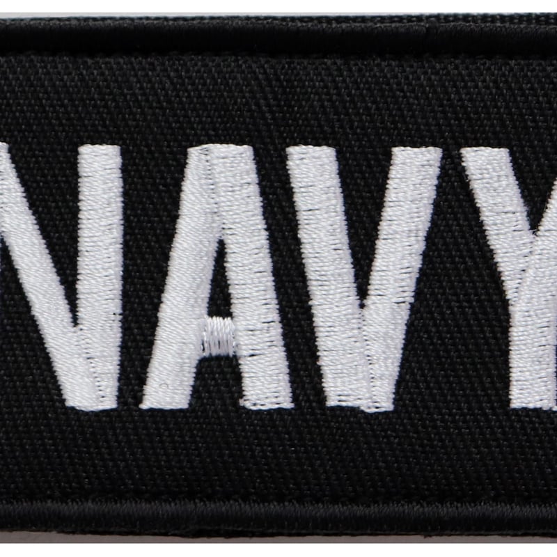 ワッペン NAVY（ネイビー・海軍） マジックテープ（ベルクロ・面