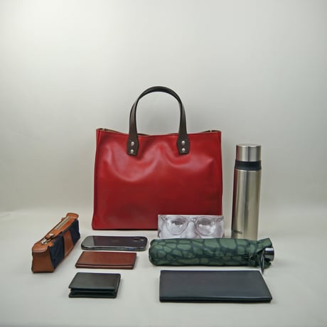 カリー　レザートート横型57231