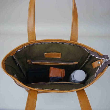 カリー　シンプルレザートート縦型57235