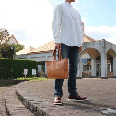 カリー　シンプルレザートート横型57236