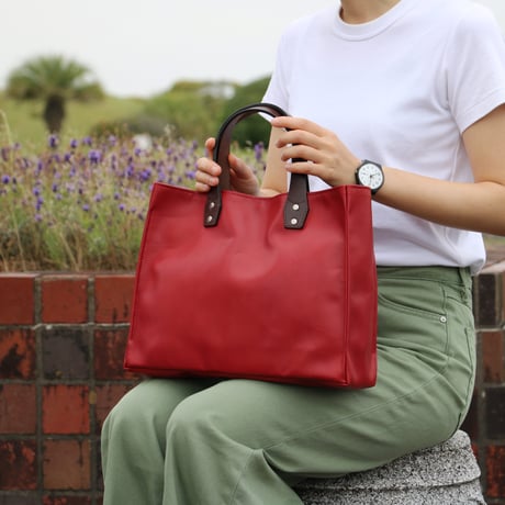 カリー　レザートート横型57231