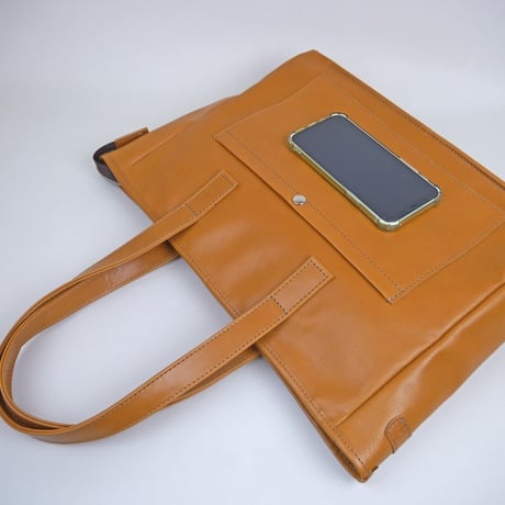 カリー　シンプルレザートート横型57236