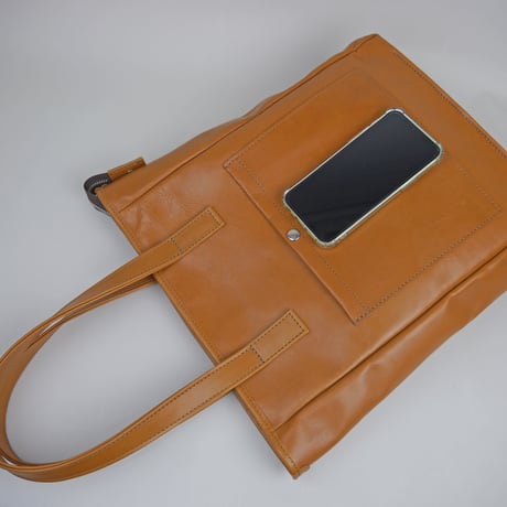 カリー　シンプルレザートート縦型57235
