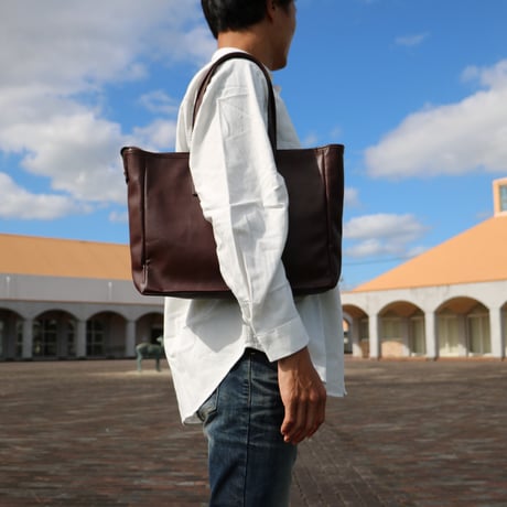 カリー　シンプルレザートート横型57236
