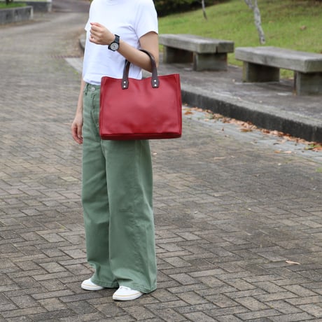 カリー　レザートート横型57231