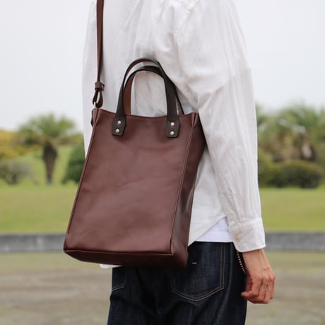 カリー　レザートート縦型57230