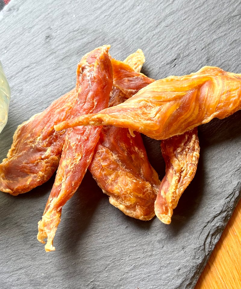 📮鶏ささみ1本ジャーキー 3〜5本 40g前後 | Wan.DAGAshi-ya