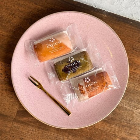 「COICH CAFE」　いちごフィナンシェ 6個セット（いちご・いちご塩・釜炒り茶）