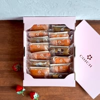 「COICH CAFE」　いちごフィナンシェ 15個セット（いちご・いちご塩・釜炒り茶）