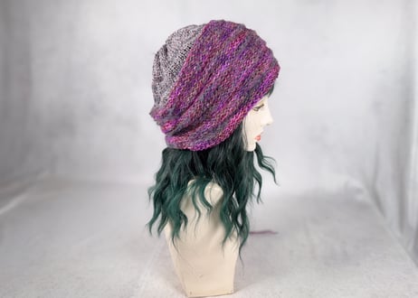 Ｗターバン：風の再起｜Purple & MauveGray