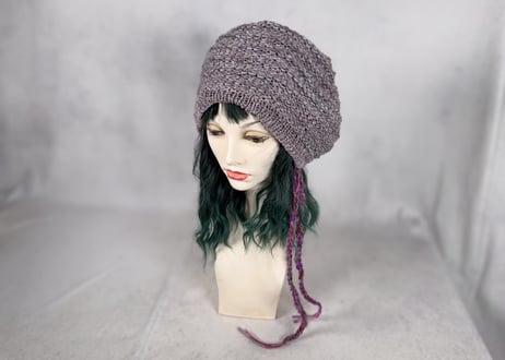 Ｗターバン：風の再起｜Purple & MauveGray