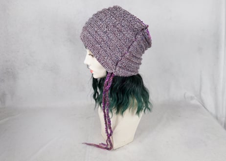Ｗターバン：風の再起｜Purple & MauveGray