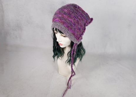 Ｗターバン：風の再起｜Purple & MauveGray