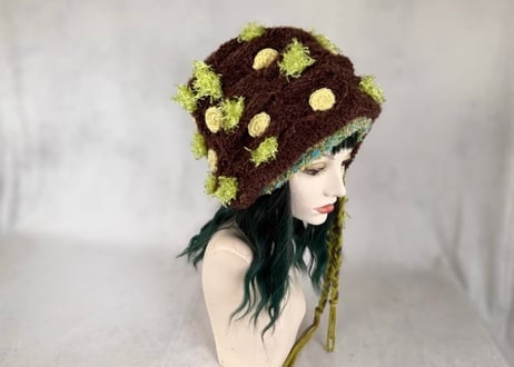 Ｗターバン：宇宙から来ました｜Lime & Brown